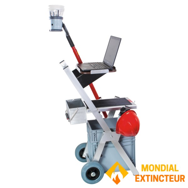 Optimised mobile work surface for technicians