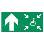 PMR gathering point Front - PVC - L.300 x H.150 mm