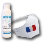 Individual protection solution: hand sanitiser and mask