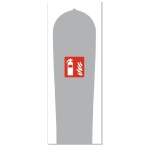 Personalised Grey Hybrid Cover for 6-litre Auxiliary Pressure Extinguisher