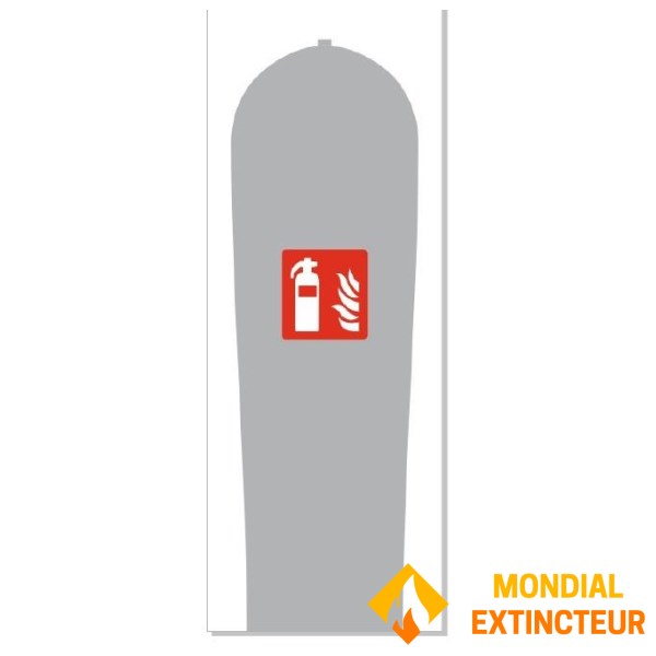 Personalised Grey Hybrid Cover for 6-litre Auxiliary Pressure Extinguisher