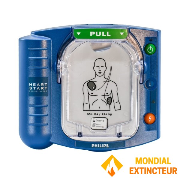 Philips HS1 Semi-Automatic Defibrillator with carrying case