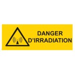 "Radiation danger" sign - PVC 200x80 cm