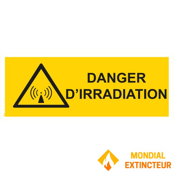 "Radiation danger" sign - PVC 200x80 cm