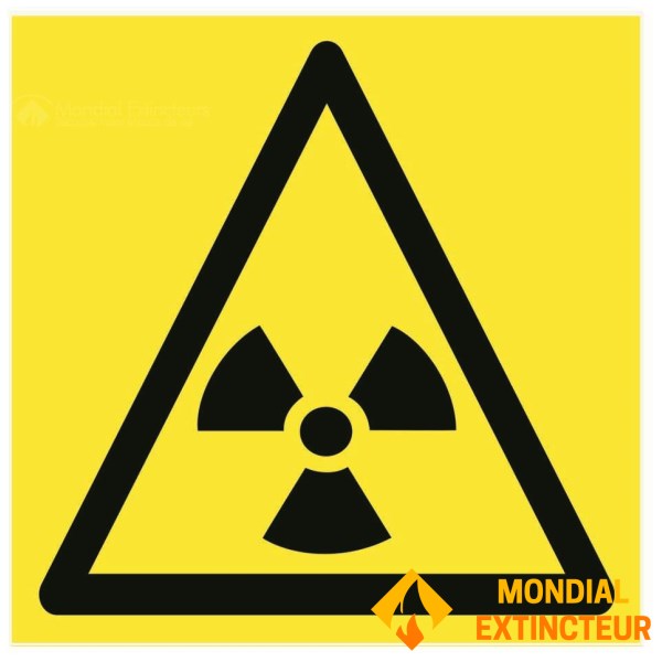 Radioactive materials panel - W.200 x H.200 mm