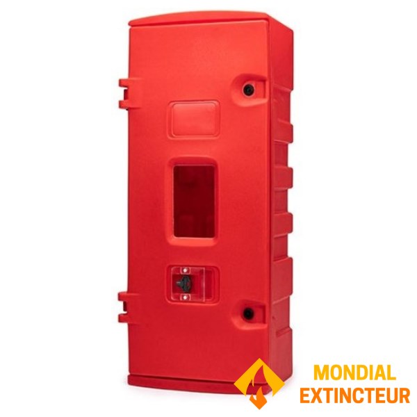 Red key cabinet for Co² 5kg extinguisher
