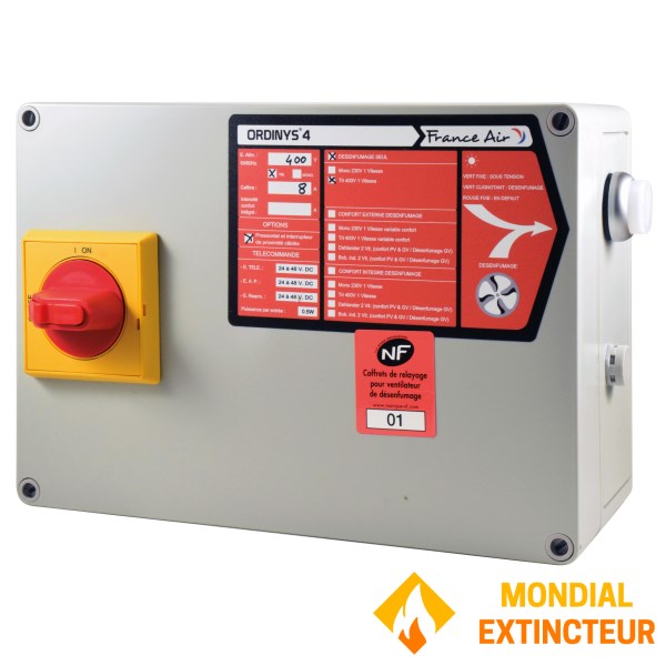 Relay box for smoke extraction only - 8 A