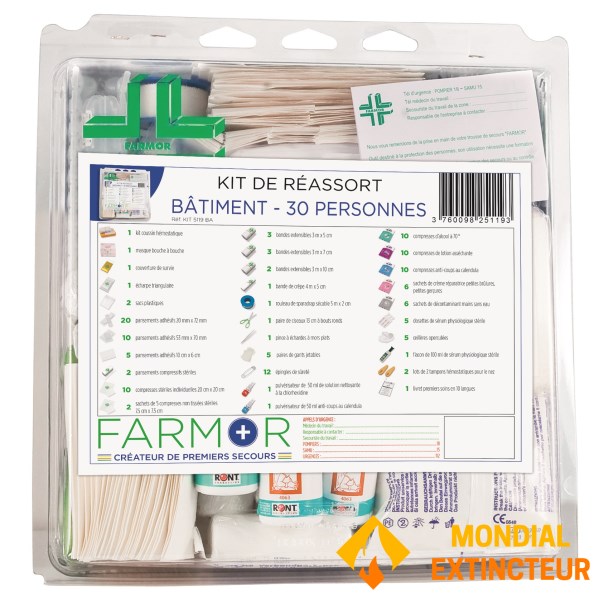 Restocking kit for medicine cabinet "Site bungalow" - 30 people