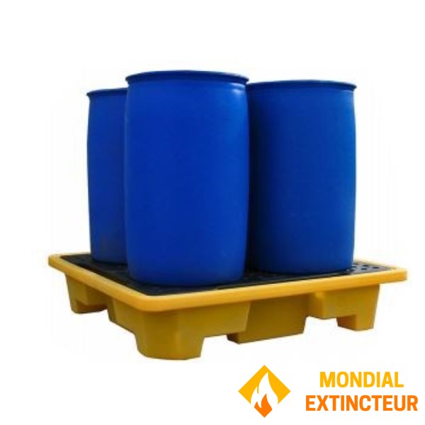 Retention bin for 4 drums