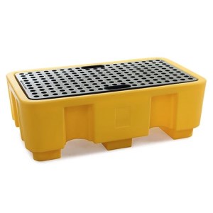 Retention bin for 2 drums