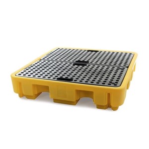 Retention bin for 4 drums - Reduced height