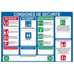 Safety instructions – PVC - A4