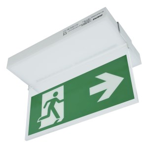 Sheet metal label holder for ceiling or wall mounting "TOLEDO" model