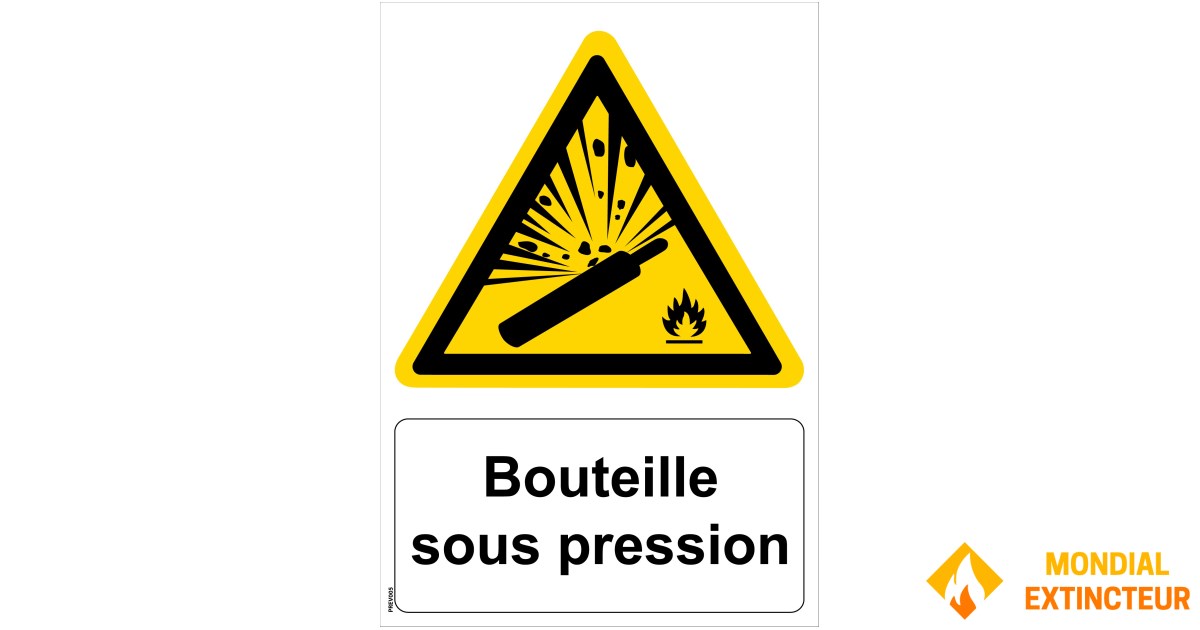Pressure Container Sign Sign for