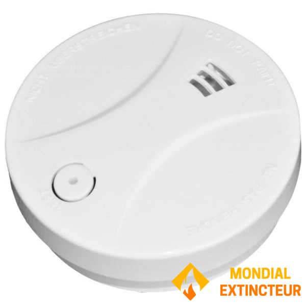 Smoke detector with 9V Acaline batteries - 2-year guarantee