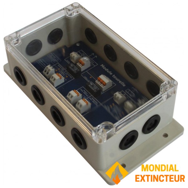 Smoke extraction turret module