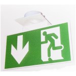 "Spazio" low arrow square screen door - double-sided