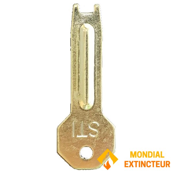 Tamper-proof reset key for emergency exit alarm