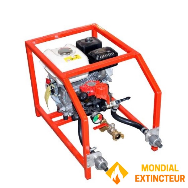 Thermal high-pressure test pump with control plug