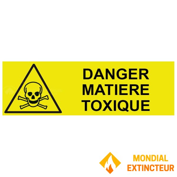 Toxic substances panel - W.300 x H.100 mm