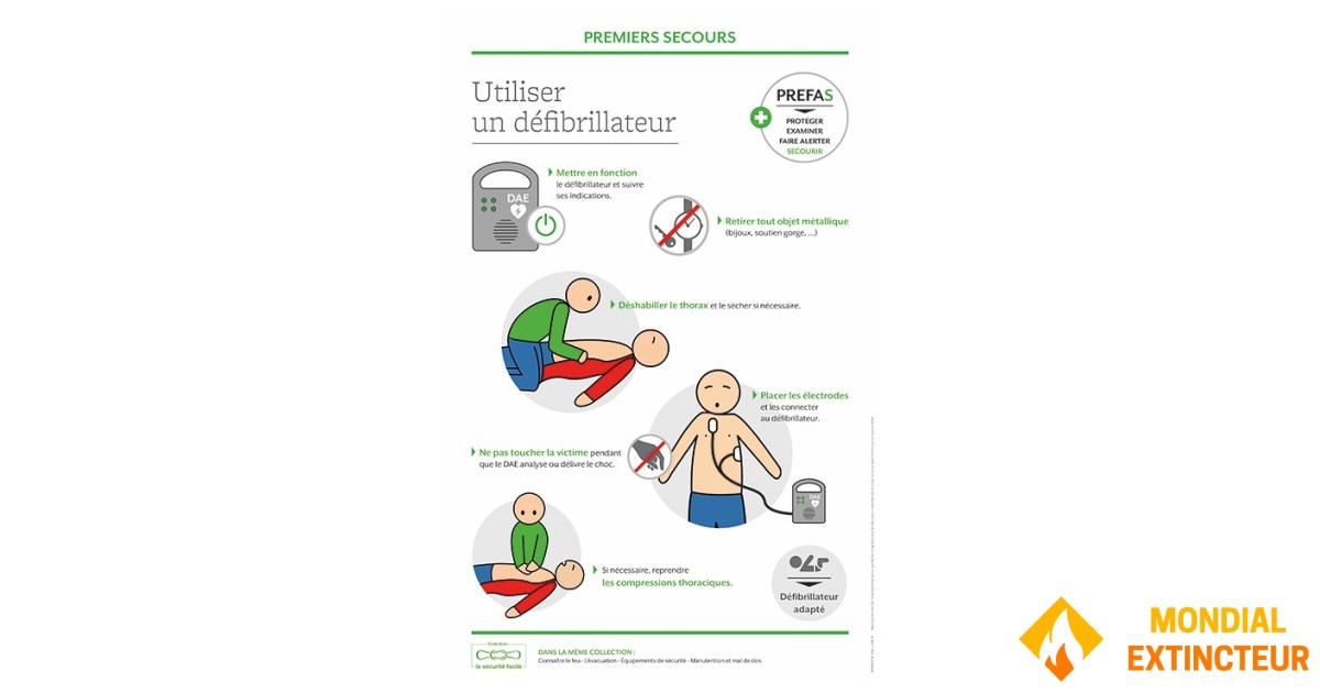 Training material - First aid: defibrillator