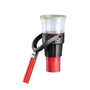 Transparent test bowl for smoke detectors