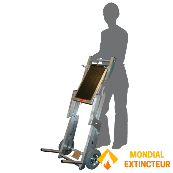 Trolley for fire extinguisher tester