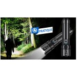 Ultra-powerful, rechargeable, waterproof LED torch