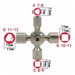 Universal key for control cabinets - Multifunction key