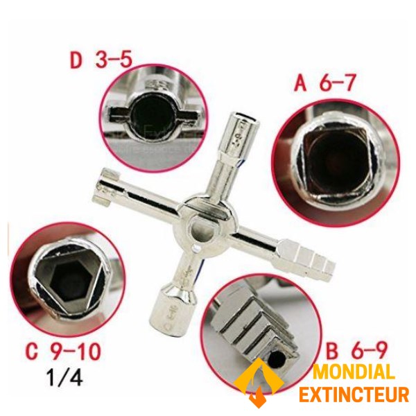 Universal key for control cabinets - Multifunction key