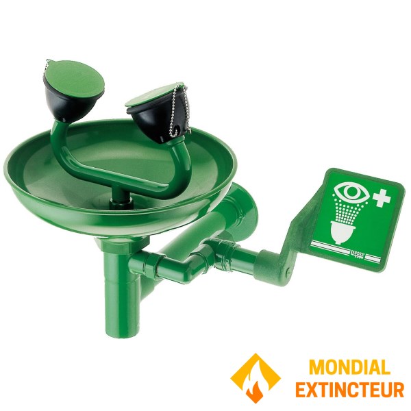 Wall-mounted eye-wash fountain