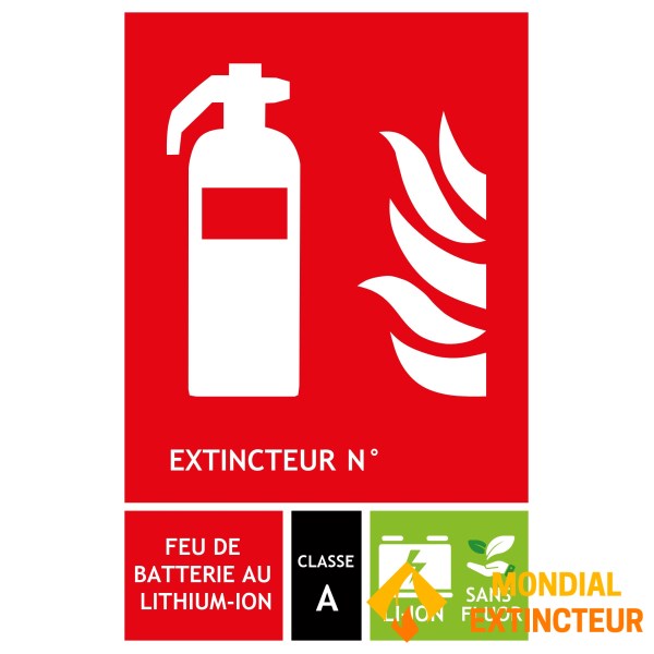 Water-sprayed PVC panel 12.5 x 19 cm - Class A Lithium