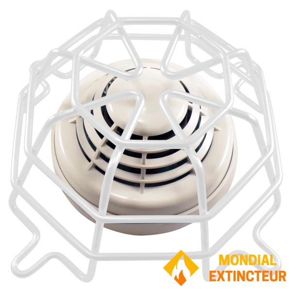 White protective grille for detector