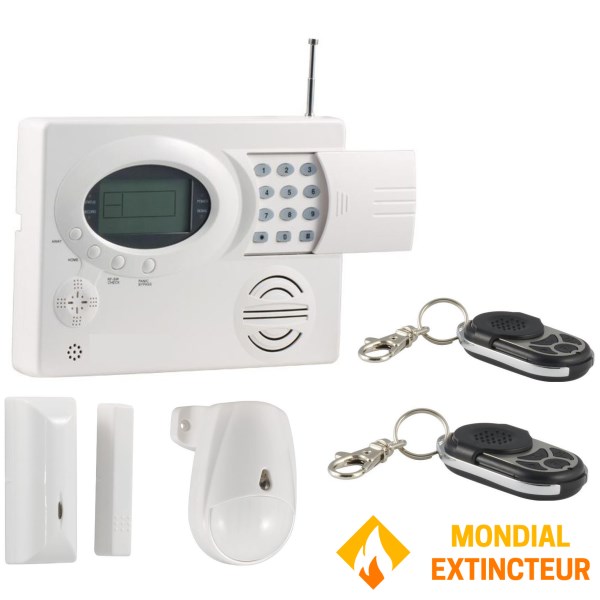 Wireless alarm pack with telephone transmitter