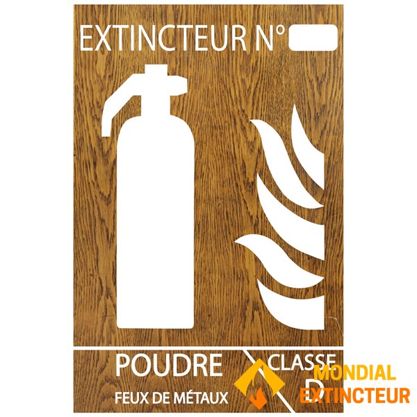 Wood-effect PVC panel, 10 x 15 cm – Class D powder coating
