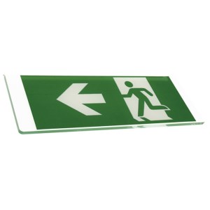 "XENA FLAT" luxury screen-printed plate - Single-sided left arrow