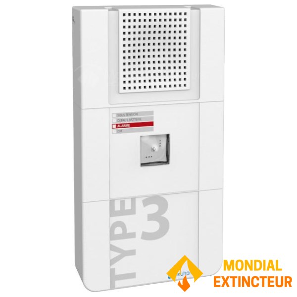 T. 3 alarm with light and recorded message - Neutronic