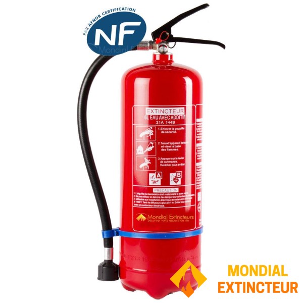 Extincteur 6 litres EPA - intérieur anti corrosion NF