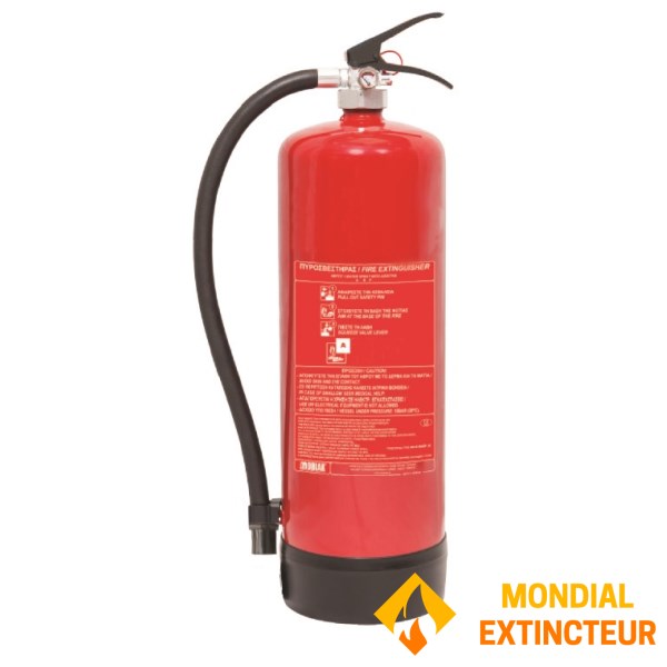 9-litre class "A" LITHIUM battery fire extinguisher with mounting bracket