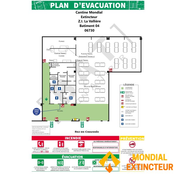 2 mm PVC drainage plan - standard A2 format