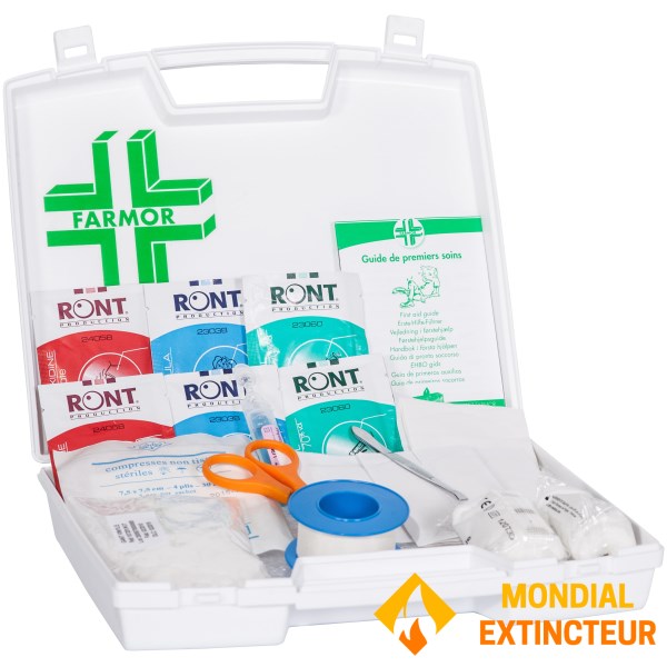 2-person first aid case with carry handle