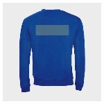 5 personalised blue sweatshirts - Size S - Flocking on the back