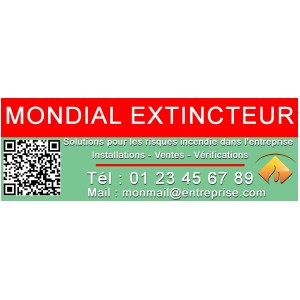 1000 Etiquetas de comunicación para extintores - 148 X 50 mm