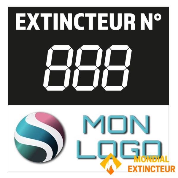 1000 etiquetas numeradas personalizadas 5X5 cm - Para exterior