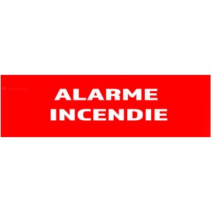 20 Paneles de "alarma contra incendios" 200mm x 60mm