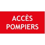 "ACCESO BOMBEROS" PVC rígido 200 X 100 mm