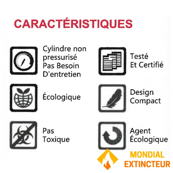 Aerosol de diseño compacto para encender fuego - Extinc'torch