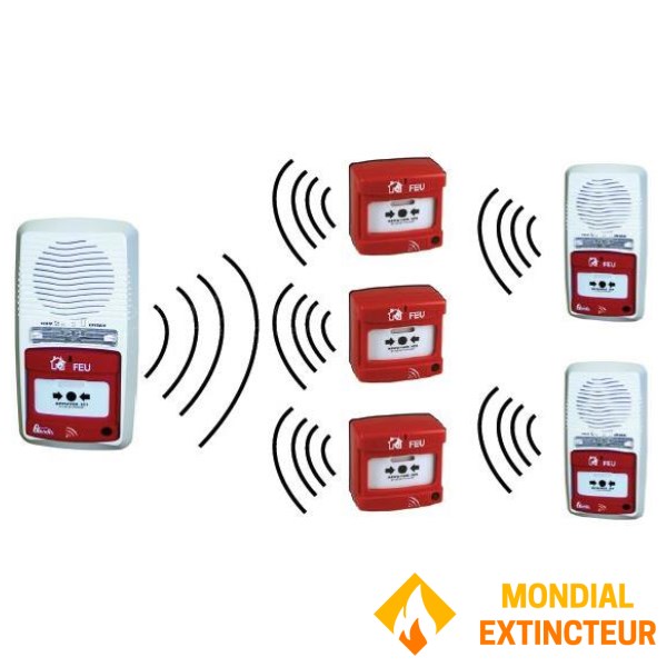 Alarma por radio autónoma Axendis tipo 4, alcance 100 metros - sin repetidor