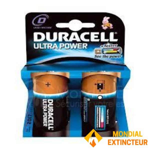 Blister de 2 piles DURACELL 1,5V LR20