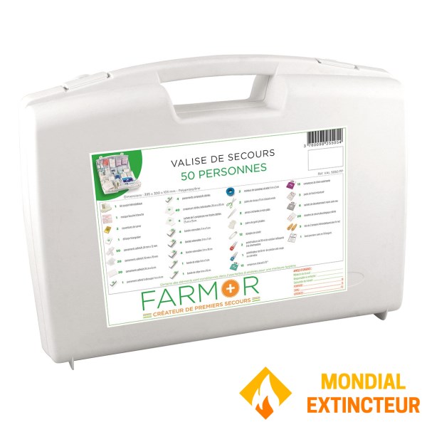 Botiquín para 50 personas con asa de transporte